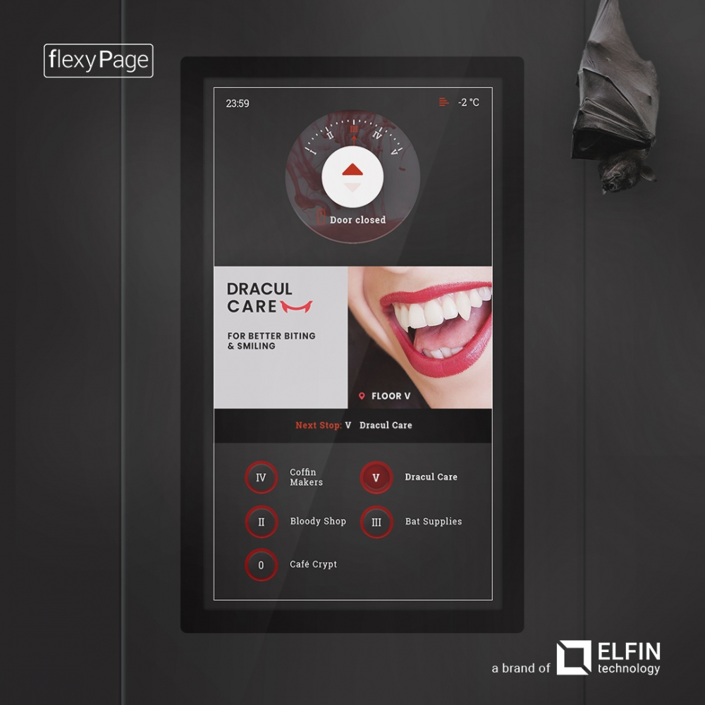 flexyPage display for shopping malls